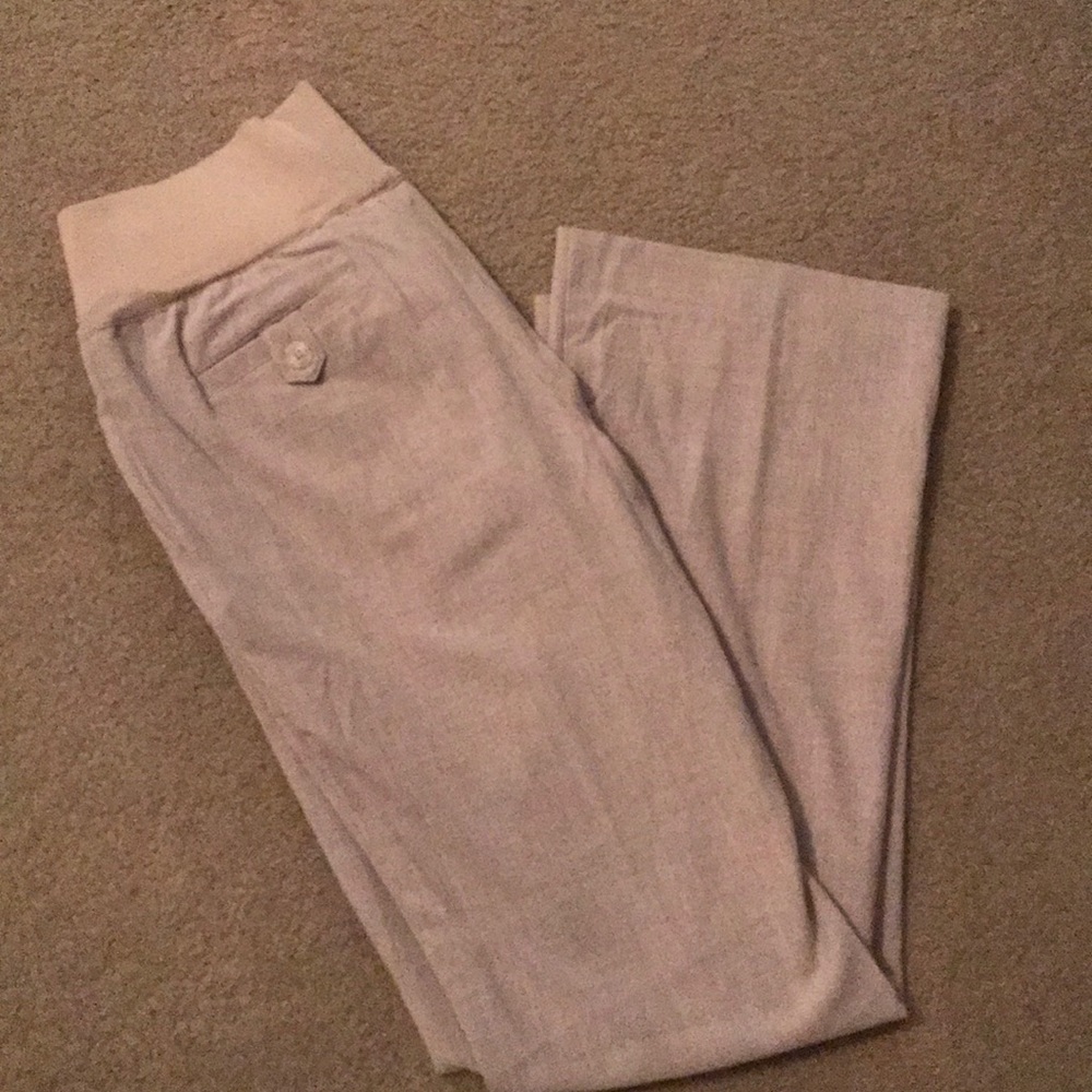 Liz Lange half panel maternity dress pants